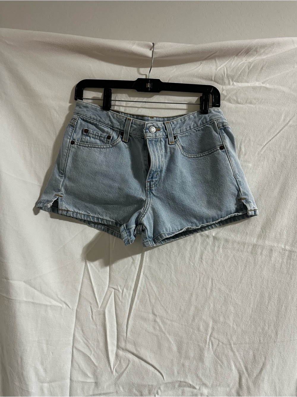 Levi's Pale Blue 2” Denim Shorts 100% cotton